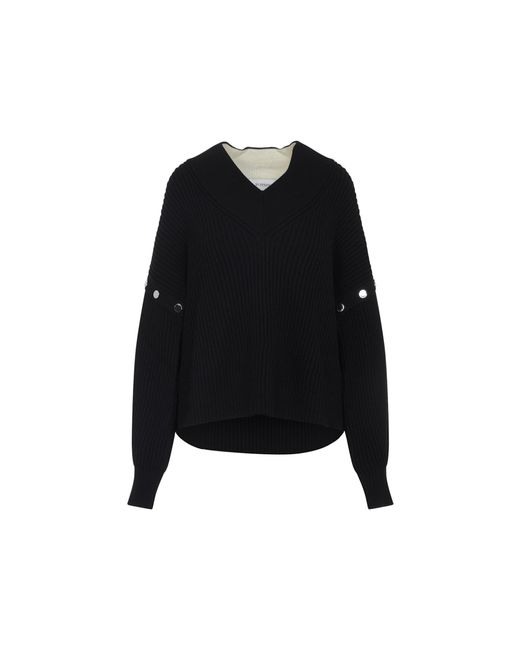 Sportmax Black Tay Virgin Wool Pullover