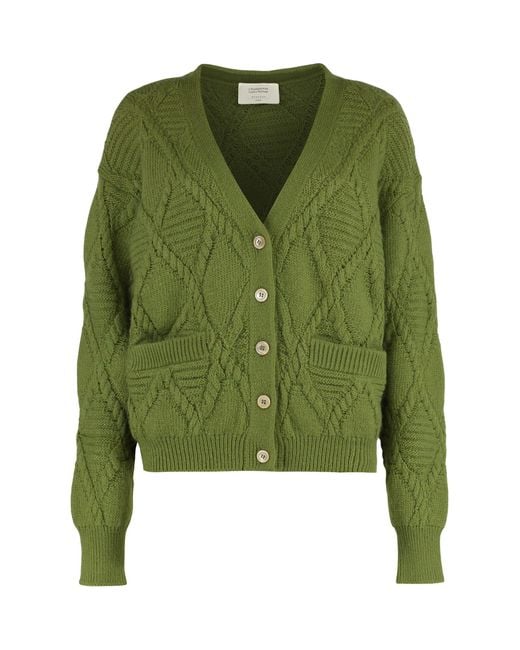 Weekend by Maxmara Green Bolero Mohair Blend Cardigan