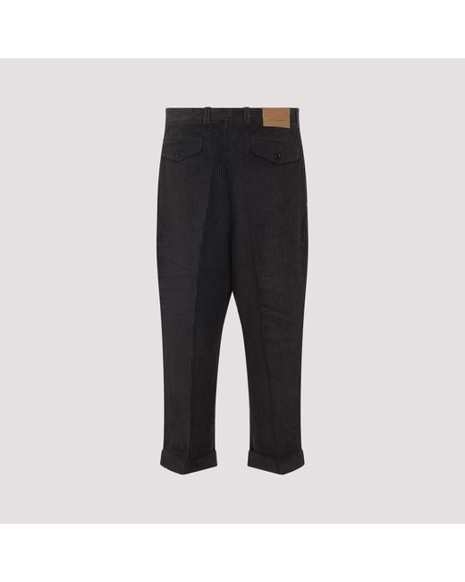 AMI Black Carrot Oversized Pants for men