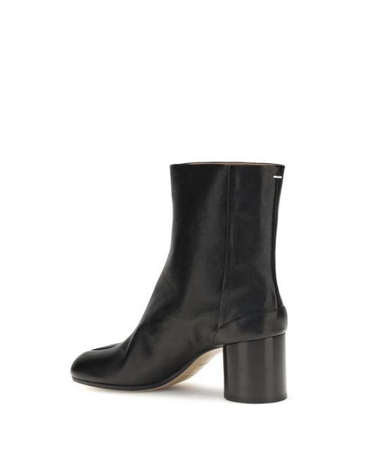 Maison Margiela Black Tabi Ankle Boots Lamb Ovis Aries