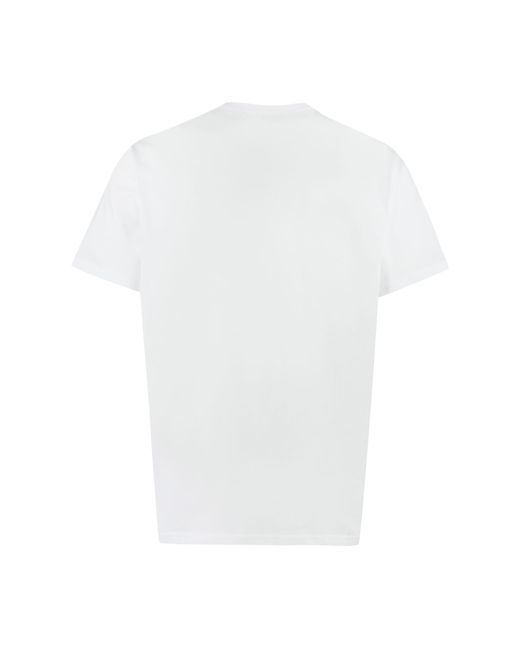 Woolrich White Chest Pocket Cotton T-shirt for men