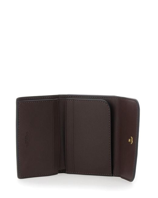 COACH Brown Card Holder Essential Leather Cow Accessory