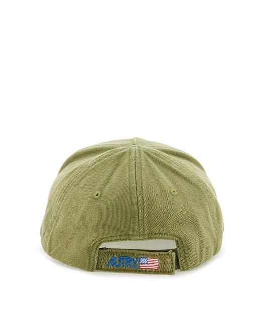 Autry Green Baseball Cap With Embroidery for men