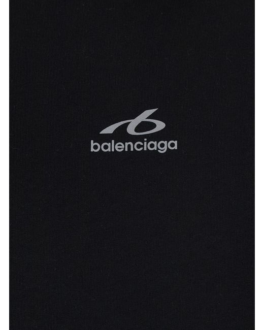 Balenciaga Blue Hoodie Cotton Sweatshirts for men