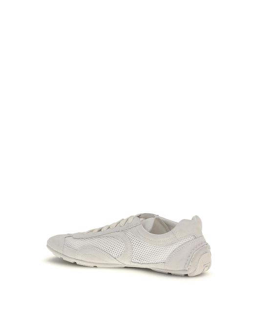 Prada White Sneakers Montecarlo General Fabric Trainers