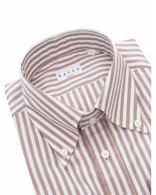 Xacus Multicolor Striped Cotton Shirt for men