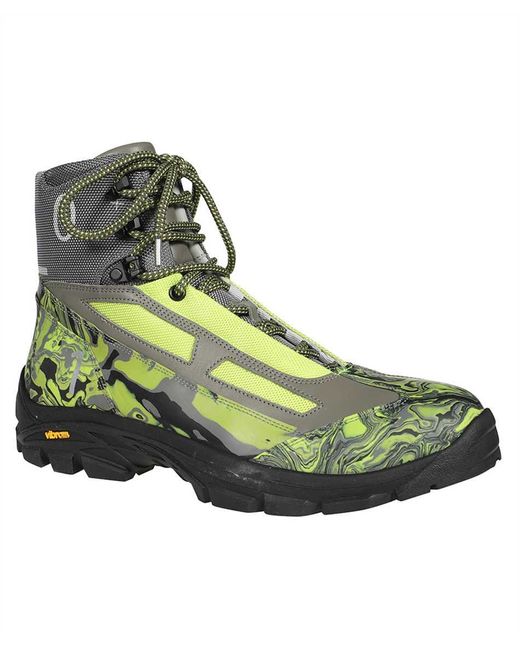A_COLD_WALL* Green Lace-Up Ankle Boots for men