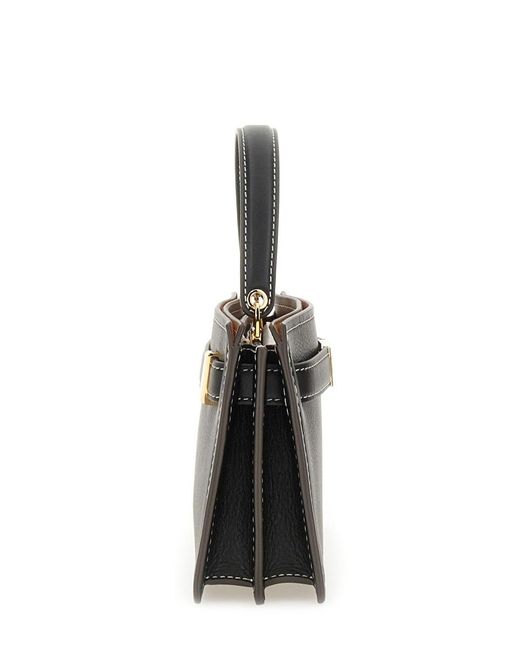Tory Burch Black Lee Radziwill Petite Bag Leather Shoulder