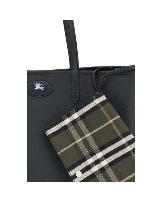 Burberry Black Reversible Medium Bloomsbury Tote Bag for men