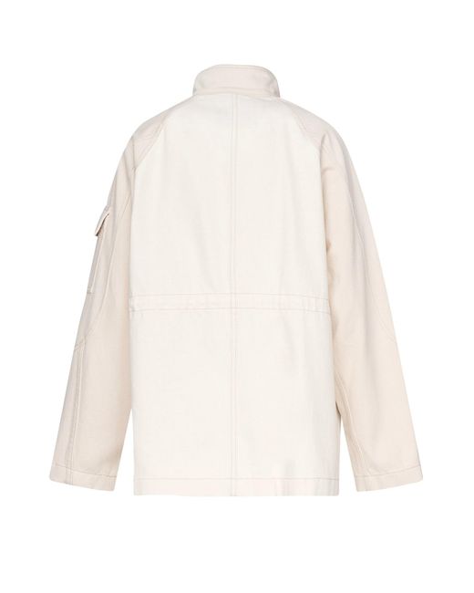 Fendi White Cotton Denim Jacket