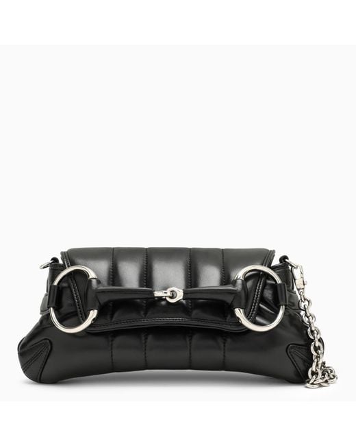 Gucci Black Horsebit Chain Small Bag