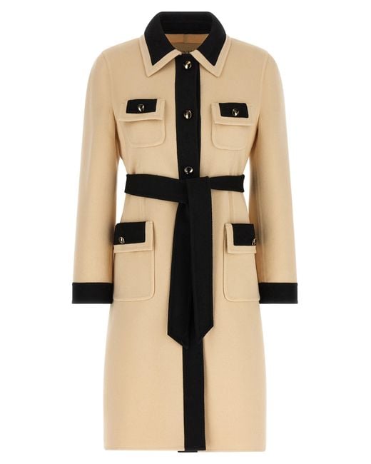 Valentino Garavani Natural Wool Coat Virgin Cashmere Coats, Trench