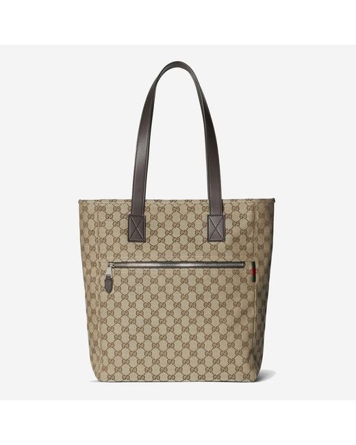 Gucci Natural Gg Fabric Shopping Bag Polyester Shoulder for men