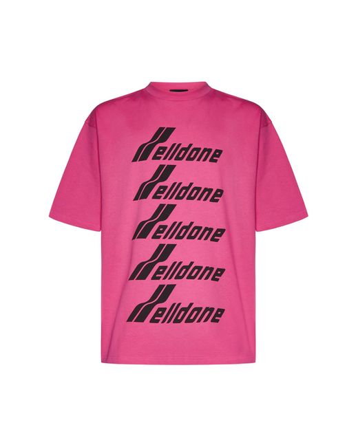 we11done Pink T-shirts And Polos for men