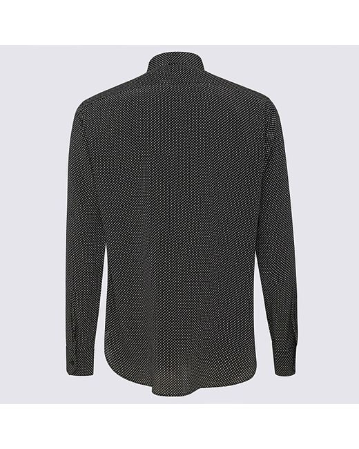 Saint Laurent Gray And Silk Shirt for men
