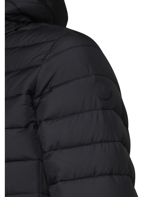 Save The Duck Black Jacket With Hood for men