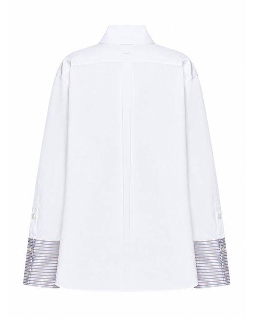 Prada White Shirt Poplin Cotton