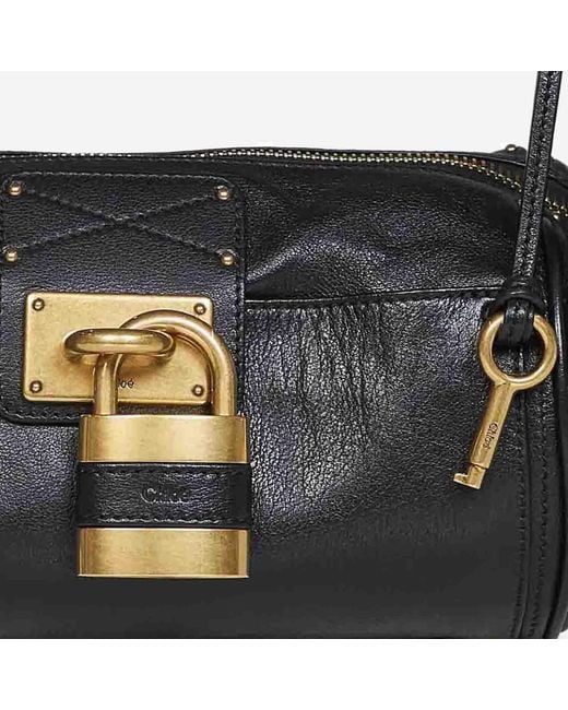 Chloé Black Leather Shoulder Bag Paddington