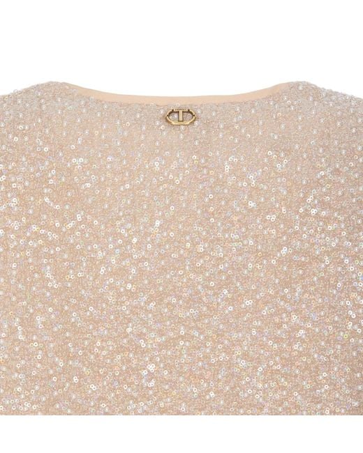 Twinset Natural Sequins Jacket