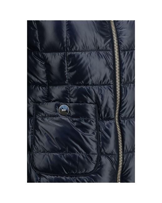 Herno Blue Polyamide Full-Length Jacket Clothing