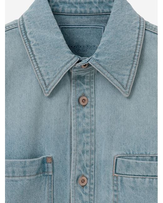Wooyoungmi Blue Cotton Shirt Denim for men