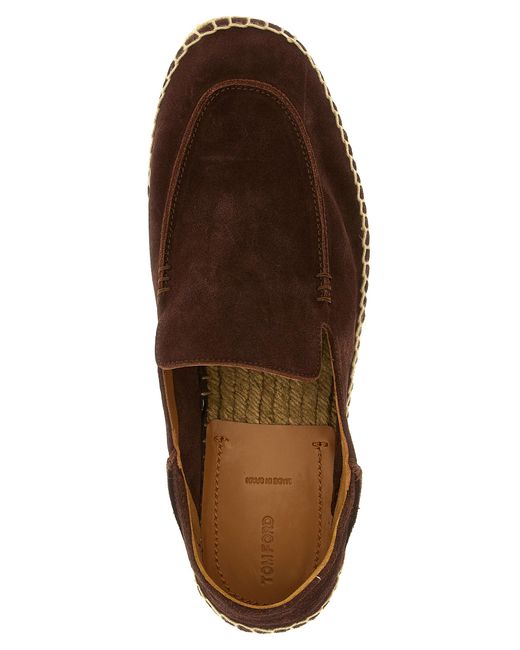 Tom Ford Brown 'Finn' Espadrilles for men
