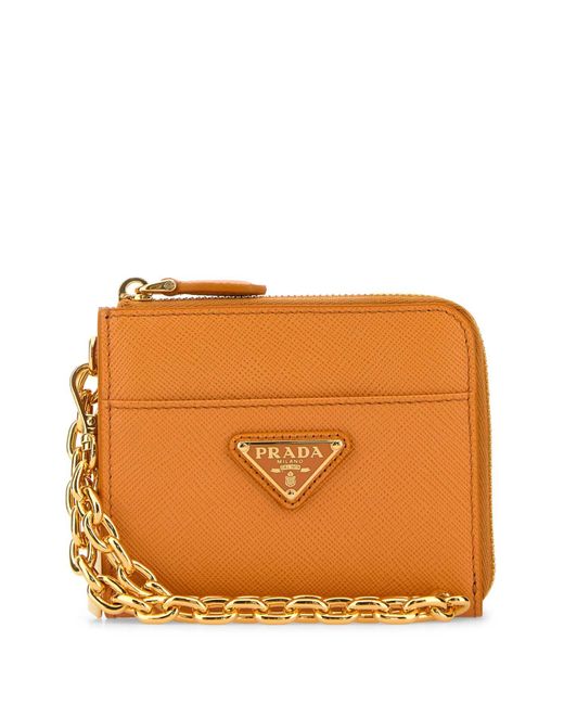 Prada Orange Wallets