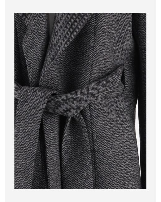 Sa Su Phi Gray Belted Wool Jacket