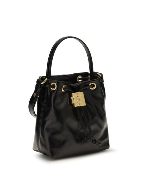 Balmain Black Pulse Bucket Bag Calf Leather Bos Taurus