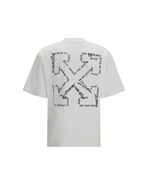 Off-White c/o Virgil Abloh White Type Arrow Skate T-Shirt Cotton T-Shirts for men