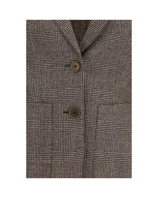 Burberry Brown Wool Oves Aries Blazer Clothing