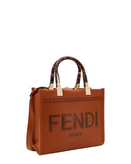 Fendi Brown Sunshine Handbag