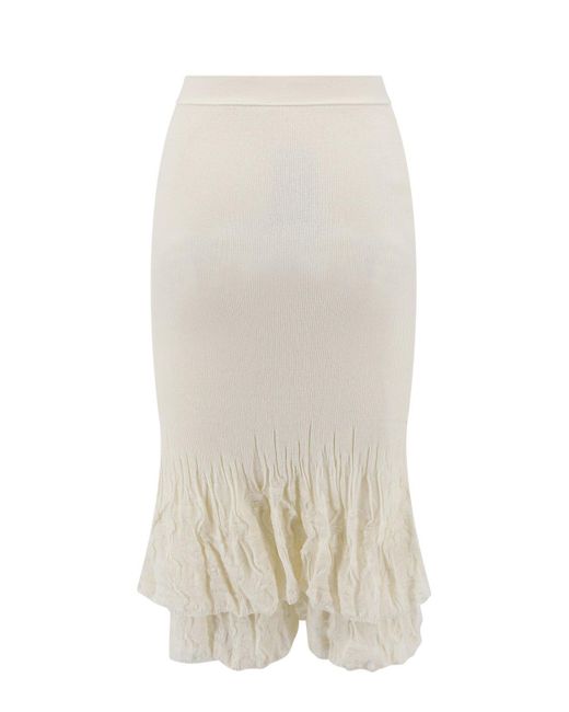 Bottega Veneta White Skirt