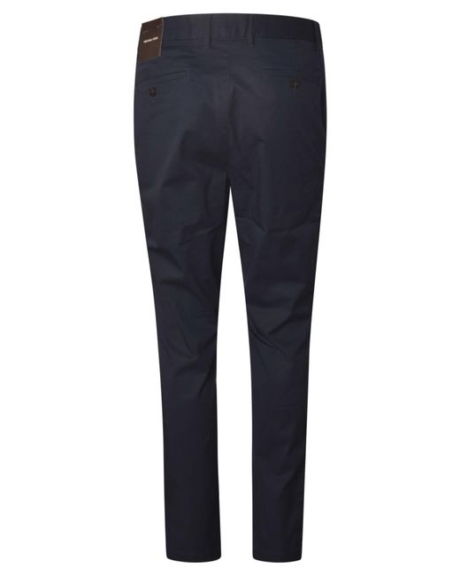 Michael Kors Blue Regular Plain Cropped Trousers for men