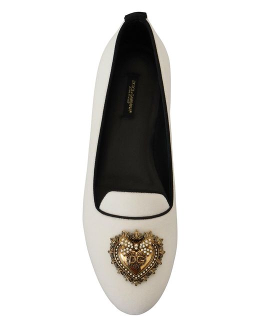 Dolce & Gabbana Black Velvet Loafers Dg33 Casual Style