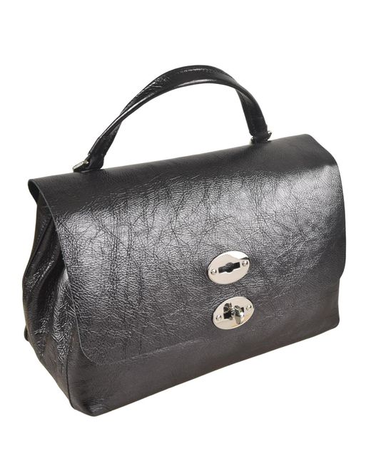 Zanellato Black Postina Cortina Shoulder Bag