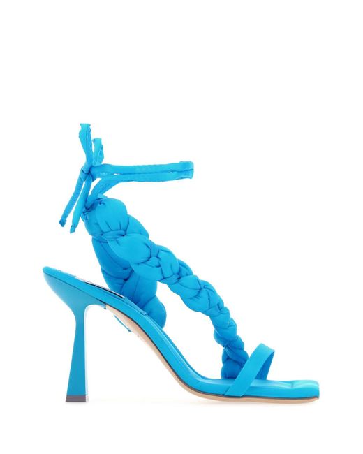 Sebastian Milano Blue Nylon Untangled Sandals