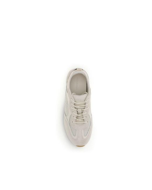 Tory Burch White Polyester Sneakers