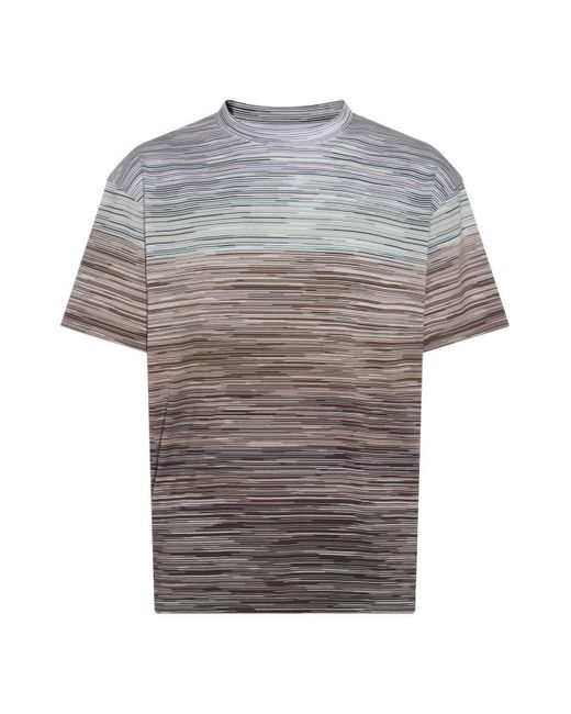 Missoni Gray Cotton T-Shirt for men