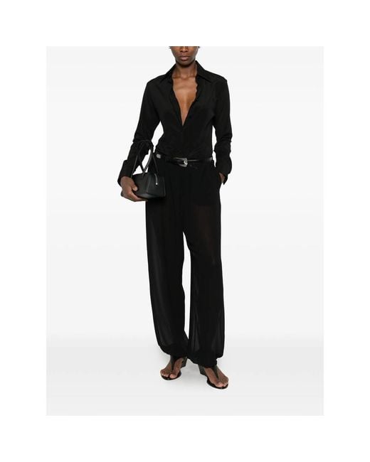 Mazzarelli Black Shirt Silk