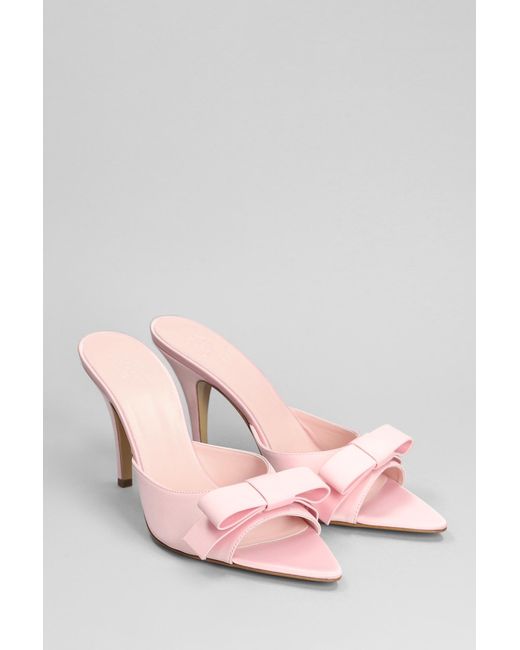 Gia Borghini Pink Honorine Slipper-Mule