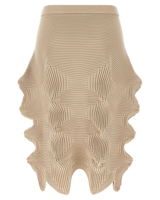 Issey Miyake Natural 'Lnkage' Skirt