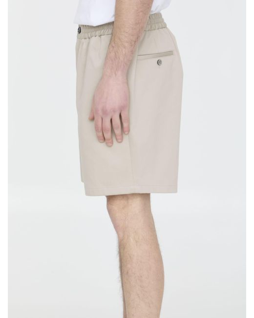 AMI Natural Cotton Bermuda Shorts for men