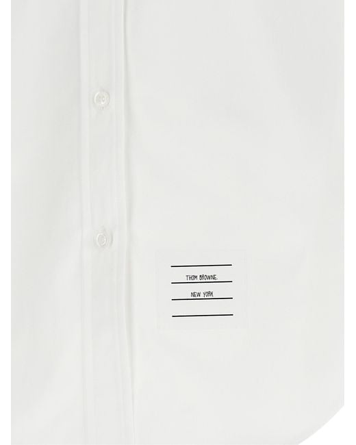 Thom Browne White Button-Down Shirt