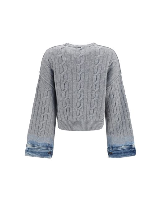Haikure Gray Karine Merino Wool Ovis Aries Knitwear