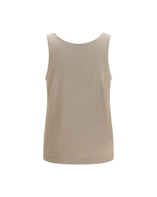 Brunello Cucinelli Brown Beige Cashmere Tank Tops