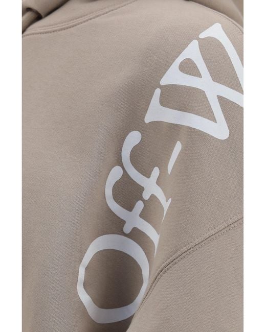 Off-White c/o Virgil Abloh White Vertical Bookish Skate Hoodie Cotton Sweatshirts for men