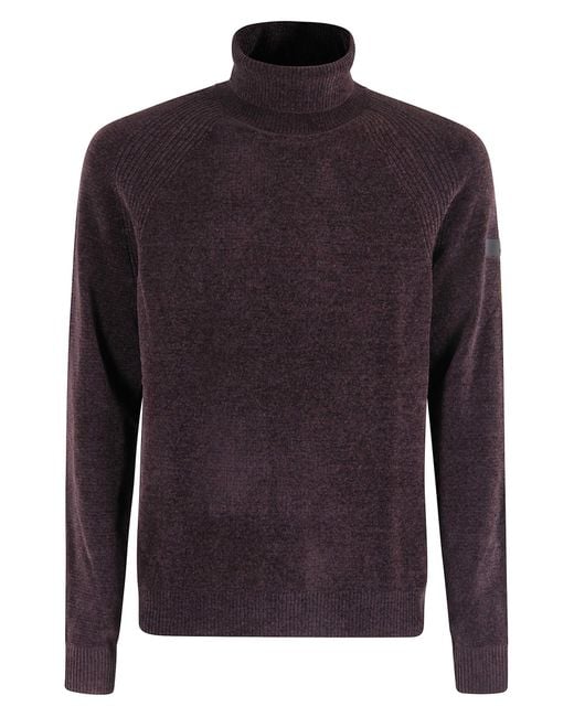Rrd Blue Velvet Turtleneck Knit for men