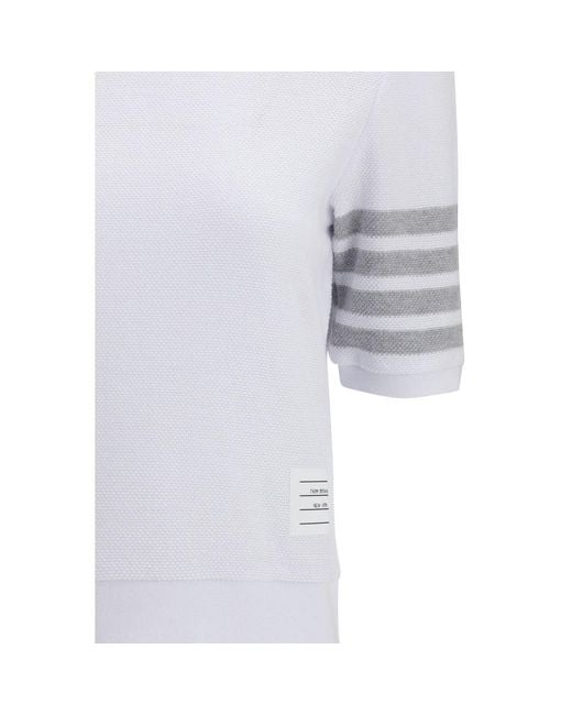 Thom Browne Blue White Cotton Sportswear