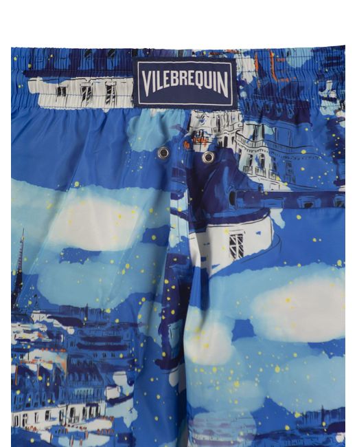 Vilebrequin Blue Ultralight, Packable Swimming Shorts Paris for men